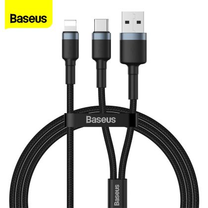 Кабел Baseus Cafule Cable 2in1 USB Type-C / Lightning