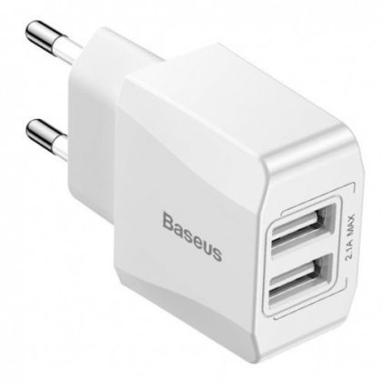 Зарядно Baseus Mini Charger 2x USB 2.1А