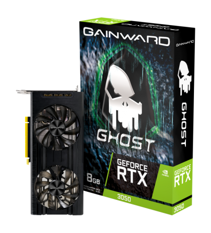 Gainward GeForce RTX 3050 Ghost, 8GB, 128 bit, 1xHDMI, 3xDP, PCI-Express Gen 4, NE63050019P1-190AB