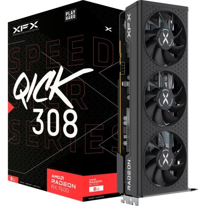 XFX Radeon RX 7600 SPEEDSTER QICK308 BLACK 8GB