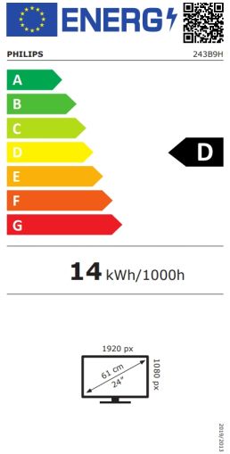 Монитор Philips 243B9H, 23.8