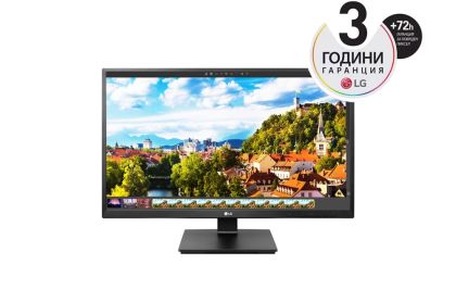 Монитор LG 24BK55YP-B, 24" IPS LED AG, 5ms GTG, 1000:1, 5000000 : 1 DFC, 250cd/m2, Full HD 1920x1080, D-Sub, DVI, Display Port, HDMI, USB 2.0, Speaker 1.2W x 2, Tilt, Height, Swivel, Pivot, PC Audio In, Headphone aut, Black