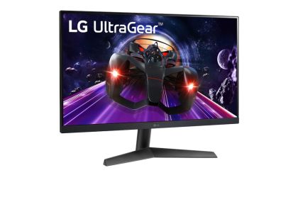 Монитор LG 24GN60R-B, UltraGear, 23.8" IPS, AG, 1ms GtG, 144Hz, 1000:1, 300cd/m2, Full HD 1920x1080, NVIDIA G-SYNC, Radeon FreeSync, HDR 10, sRGB 99%, HDMI, DisplayPort, Reader Mode, Headphone out, Tilt, Black