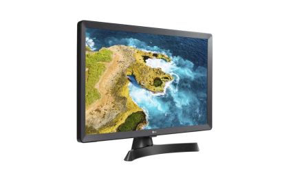 Монитор LG 24TQ510S-PZ, 23.6" WVA, LED, Smart webOS, TV Tuner DVB-T2/C /S2, 1000:1, Mega DFC, 200cd, 1366x768, AI SOUND, WiFi, HDMI, Bluetooth, USB 2.0, HOTEL MODE, AirPlay, Speaker 2x5W, Black