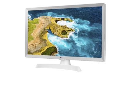 Монитор LG 24TQ510S-WZ, 23.6" WVA, LED, Smart webOS, TV Tuner DVB-T2/C /S2, 1000:1, Mega DFC, 200cd, 1366x768, AI SOUND, WiFi, HDMI, Bluetooth, USB 2.0, HOTEL MODE, AirPlay, Speaker 2x5W, White