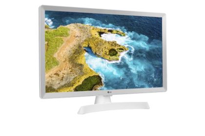 Монитор LG 24TQ510S-WZ, 23.6" WVA, LED, Smart webOS, TV Tuner DVB-T2/C /S2, 1000:1, Mega DFC, 200cd, 1366x768, AI SOUND, WiFi, HDMI, Bluetooth, USB 2.0, HOTEL MODE, AirPlay, Speaker 2x5W, White