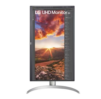 Монитор LG 27UP850N-W, 27" UHD 4K IPS, Anti-Glare, DCI-P3 95%, Cinema Screen, 5ms, 1200:1, 400 cd/m2, 3840x2160, HDR 400, MAXX Audio 5W x 2, USB type-C charging (up to 90W), HDMI, DisplayPort, AMD FreeSync, Headphone out, Tilt, Height (Range), Pivot