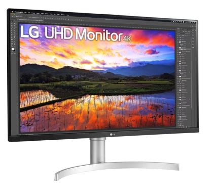 Монитор LG 32UN650P-W, 31.5" UltraFine UHD LED AG, IPS, DCI-P3 95%, 5ms, 350 cd/m2, 1000:1, 3840x2160, HDR 10, HDMI, DisplayPort, Radeon FreeSync, Dynamic Action Sync, Headphone out, Height, Pivot, Tilt, PIP, Speaker, Black