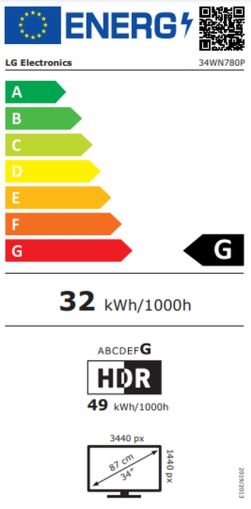 Монитор LG 34WN780P-B, 34" UltraWide Ergo IPS AG, 5ms, CR 1000:1, 300 cd/m2, 21:9, QHD (3440x1440), HDR 10, sRGB 99% , AMD FreeSync, Reader Mode, 75Hz, USB hub 3.0, HDMI, DisplayPort, Speaker 7Wx2, Height Adjustable, Tilt, Swivel, Extend, Retract, Black