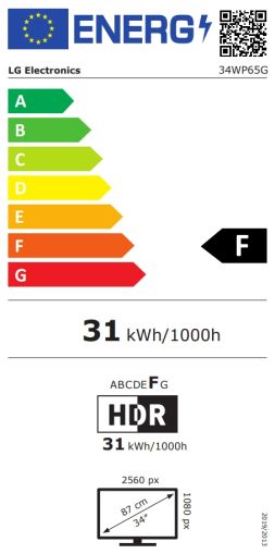 Монитор LG 34WP65G-B, 34