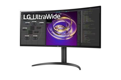 Монитор LG 34WP85CP-B, 34" 21:9 Curved WQHD (3440x1440) IPS, 5ms, CR 1000:1, 300 cd/m2, HDR 10, DCI-P3 95%, AMD FreeSync, USB Type-C, HDMI, DisplayPort, Speaker 2ch 7w, PBP, Height Adjustable Stand,  Tilt , Black