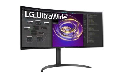 Монитор LG 34WP85CP-B, 34" 21:9 Curved WQHD (3440x1440) IPS, 5ms, CR 1000:1, 300 cd/m2, HDR 10, DCI-P3 95%, AMD FreeSync, USB Type-C, HDMI, DisplayPort, Speaker 2ch 7w, PBP, Height Adjustable Stand,  Tilt , Black