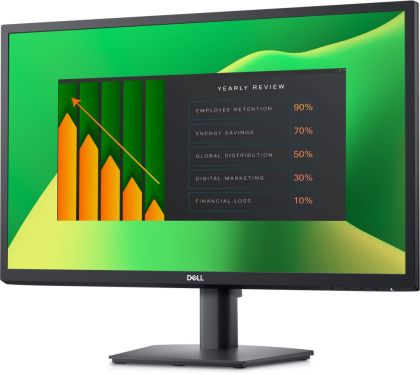 Монитор Dell E2423H, 23.8" Wide LED Anti-Glare, VA Panel, 5ms, 1000:1, 250 cd/m2, 1920X1080 Full HD, ComfortView, VGA, Display Port, Tilt, Black