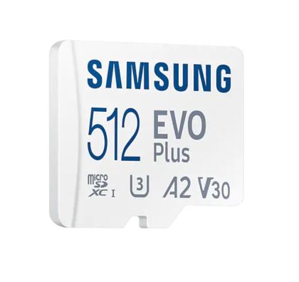 Памет Samsung 512GB micro SD Card EVO Plus with Adapter, Class10, Transfer Speed up to 130MB/s