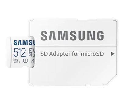 Памет Samsung 512GB micro SD Card EVO Plus with Adapter, Class10, Transfer Speed up to 130MB/s