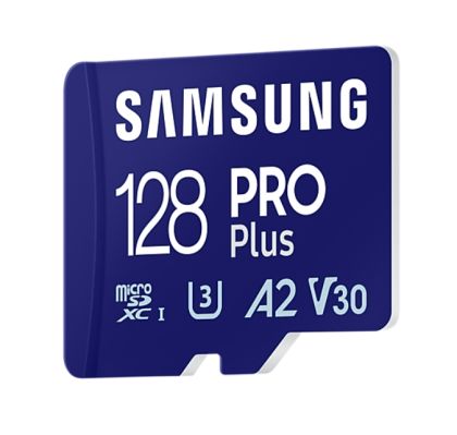 Памет Samsung 128GB micro SD Card PRO Plus with USB Reader, UHS-I, Read 180MB/s - Write 130MB/s