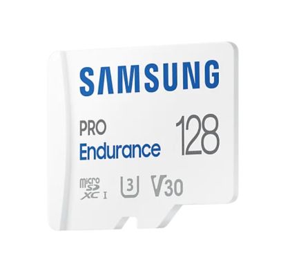 Памет Samsung 128 GB micro SD PRO Endurance, Adapter, Class10, Waterproof, Magnet-proof, Temperature-proof, X-ray-proof, Read 100 MB/s - Write 40 MB/s