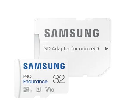 Памет Samsung 32 GB micro SD PRO Endurance, Adapter, Class10, Waterproof, Magnet-proof, Temperature-proof, X-ray-proof, Read 100 MB/s - Write 30 MB/s