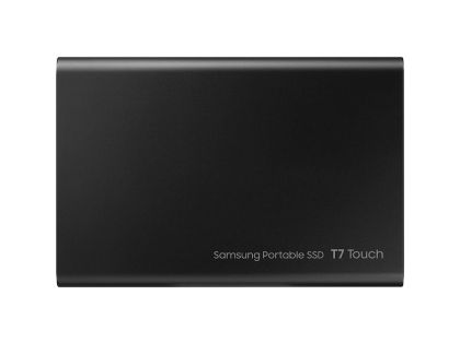 Твърд диск Samsung Portable SSD T7 Touch 1TB, USB 3.2, Fingerprint, Read 1050 MB/s Write 1000 MB/s, Black