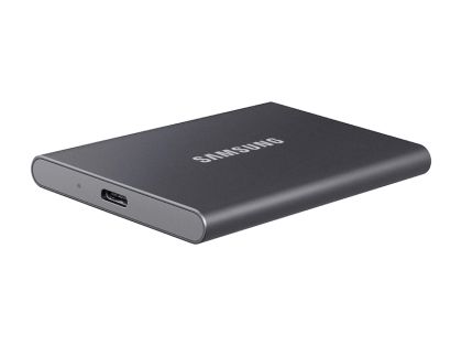 Твърд диск Samsung Portable SSD T7 2TB, USB 3.2, Read 1050 MB/s Write 1000 MB/s, Titan Gray