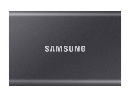 Твърд диск Samsung Portable SSD T7 500GB, USB 3.2, Read 1050 MB/s Write 1000 MB/s, Titan Gray