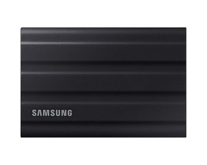 Твърд диск Samsung Portable NVME SSD T7 Shield 2TB , USB 3.2 Gen2, Rugged, IP65, Read 1050 MB/s Write 1000 MB/s, Black