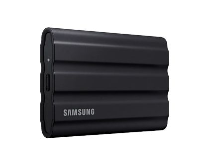 Твърд диск Samsung Portable NVME SSD T7 Shield 2TB , USB 3.2 Gen2, Rugged, IP65, Read 1050 MB/s Write 1000 MB/s, Black