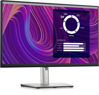 Монитор Dell P2423D, 23.8" Wide LED AG IPS Panel, 5ms, 1000:1, 300 cd/m2, 2560x1440, 99% Srgb, HDMI, DP, USB 3.2 Gen 1 hub, ComfortView, Height, Pivot, Swivel, tilt, Black