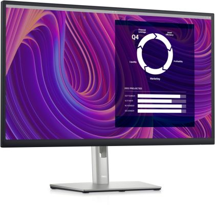 Монитор Dell P2723D, 27" Wide LED AG IPS Panel, 5ms, 1000:1, 350 cd/m2, 2560x1440, 99% Srgb, HDMI, DP, USB 3.2 Gen 1 hub, ComfortView, Height, Pivot, Swivel, tilt, Black