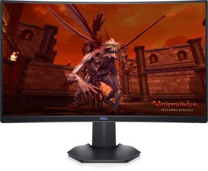 Монитор Dell S2721HGFA, 27" Full HD Curved AG, VA, 1ms (MPRT), 4 ms, 3000:1, 350 cd/m2, 1920x1080, 144Hz, NVIDIA G-SYNC, AMD FreeSync, HDMI, DP, Headphone-out, Height Adjustable, Tilt, Black