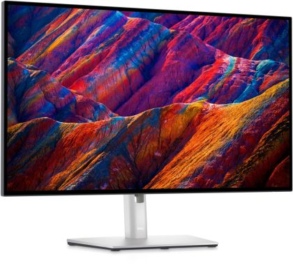 Монитор Dell U2723QE, 27" IPS Anti-Glare, UltraSharp InfinityEdge, 5ms, 2000:1, 400 cd/m2, 4K 3840x2160, 100% sRGB, HDMI, DisplayPort, USB 3.2 Gen 2/USB-C hub, RJ45, ComfortView Plus, Height Adjustable, Pivot, Swivel, Tilt, PiP, PbP, Grey