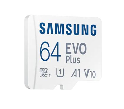Памет Samsung 64GB micro SD Card EVO Plus with Adapter, Class10, Transfer Speed up to 130MB/s