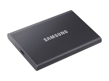 Твърд диск Samsung Portable SSD T7 1TB, USB 3.2, Read 1050 MB/s Write 1000 MB/s, Titan Gray