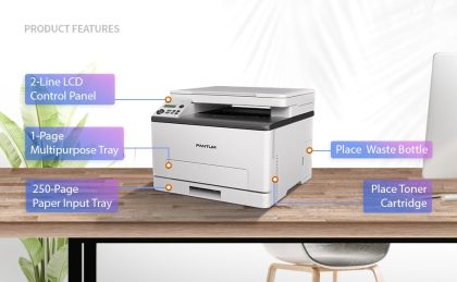 Лазерно многофункционално устройство Pantum CM1100DW Laser MFP + Pantum CTL-1100HC/HY/HK/HM