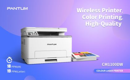 Лазерно многофункционално устройство Pantum CM1100DW Laser MFP + Pantum CTL-1100HC/HY/HK/HM