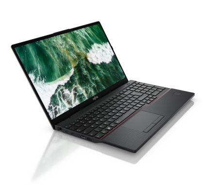 Лаптоп Fujitsu LIFEBOOK E5513, Intel Core i7-1355U up to 5.0 GHz, 15.6" FHD AG, 1x16GB DDR4 3200MHz, SSD 512GB PCIe 4.0 NVMe M.2, FPR & SCR, TPM 2.0, IR-HD cam, Intel WiFi 6E AX211, BT5.2, WWAN ready (4G antennas only), 4cell 50Wh, Black Kbd backlit US, W