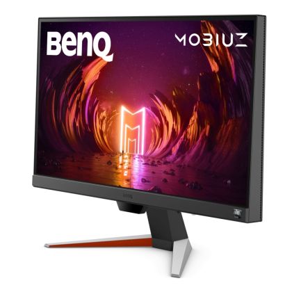 Монитор BenQ MOBIUZ EX240N 23.8" VA, 1920x1080 FHD, 1ms 165Hz, 250 cd/m2, FreeSync Premium, HDMI 2.0, DP, HDRi, B.I.+, treVolo 2x 2.5W speakers, Tilt (down/up) -5 - 15°, Eye-care VESA 100x100, Silver + Genesis Gaming Mouse Zircon 550 Wireless 8000 DPI Bla
