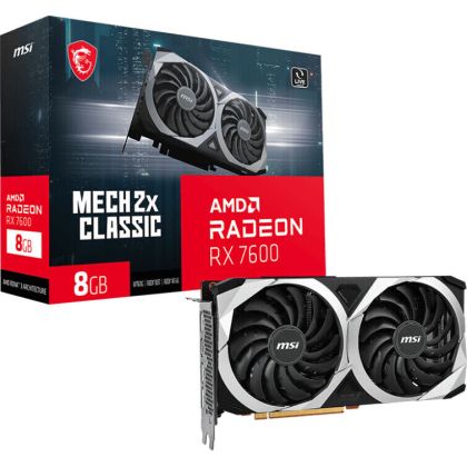 MSI Radeon RX 7600 Mech 2X Classic OC 8GB 