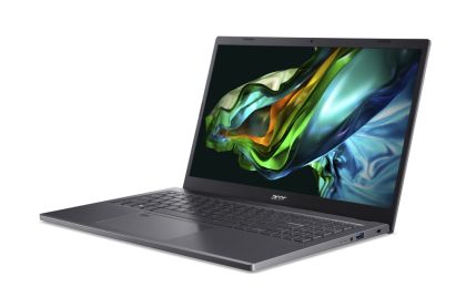 Лаптоп Acer Aspire 5, A515-58M-59XH, Intel Core i5-1335U (1.3GHz up to 4.60GHz, 12MB), 15.6" QHD (2560 x 1440) IPS SlimBezel, 16 GB DDR5, 512GB PCIe NVMe SSD, Intel UMA, Wifi 802.11AX, BT, HD Cam, KB Backlight, Linux, Gray