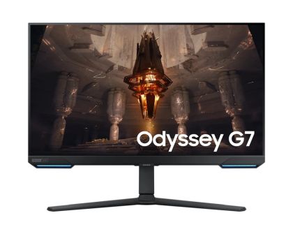 Монитор Samsung 32BG700 32" Odyssey G7 Smart, IPS, 144 Hz, 1 ms GTG, 3840x2160, 350 cd/m2, 1000:1 Contrast, HDR 400, Eye Saver, Flicker Free, AMD FreeSync Premium Pro, DP 1.4, 2xHDMI 2.1, 2xUSB 3.0, Wi-Fi 5, Bluetooth 5.2, Speakers, Tizen, Black