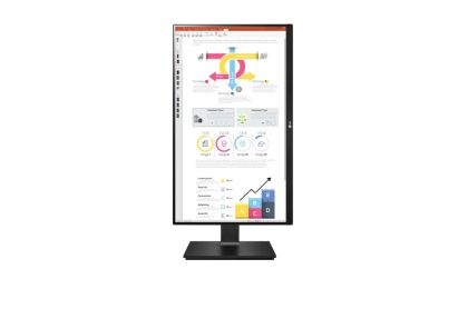 Монитор LG 24QP750P-B, 23.8" IPS, AG, 5ms, 2500:1, QHD 2560x1440, HDR10, sRBG 99%, AMD FreeSync, Reader Mode, USB Type-C, HDMI, DisplayPort, Height Adjustable, Tilt, Swivel, Headphone Out, Black