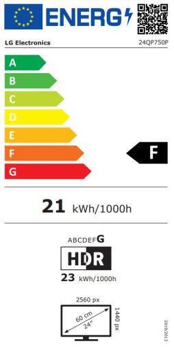 Монитор LG 24QP750P-B, 23.8