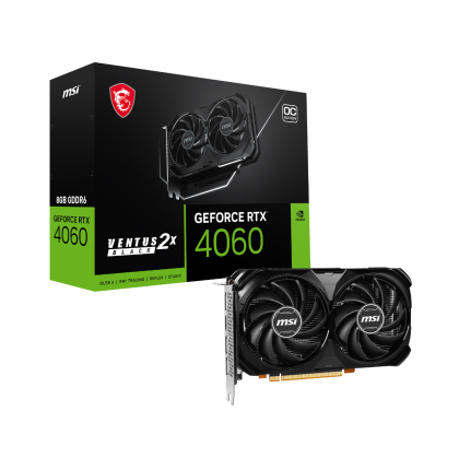 MSI GeForce RTX 4060 VENTUS 2X BLACK OC 8GB