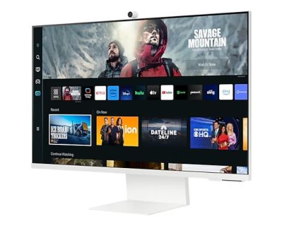 Монитор Samsung 32CM801, 32" VA SMART 3840x2160, Bluetooth 4.2, WiFi 5, USB-C 65W, 2xUSB, 2xHDMI 1.4, Speakers, Tizen, White