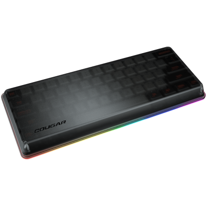 Cougar PURI MINI, Gaming Keyboard, PBT Doubleshot Ball Shape Keycaps, Mechanical switches, N-Key Rollover, 6 Backlight Effects, Magnetic Protective Cover, Dimensions: 295 x 121 x 38.4 mm