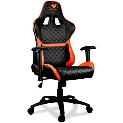 COUGAR Armor ONE Gaming Chair, Diamond Check Pattern Design, Breathable PVC Leather, Class 4 Gas Lift Cylinder, Full Steel Frame, 2D Adjustable Arm Rest, 180º Reclining, Adjustable Tilting Resistance
