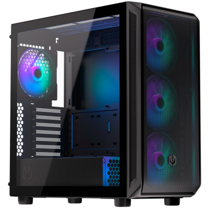 Endorfy Arx 700 ARGB, Mid-Tower, ATX/mATX/mITX, 2x USB-A (3.1 GEN 1), 1x Audio/1x Mic, 4x STRATUS 140 PWM fans, Tempered Glass, Mesh Top & Front Panel, 486×228×472 mm,  3 Year Warranty