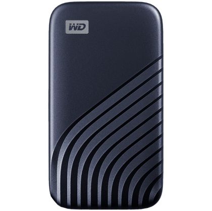 WD 1TB My Passport SSD - Portable SSD, up to 1050MB/s Read and 1000MB/s Write Speeds, USB 3.2 Gen 2 - Midnight Blue, EAN: 619659183967