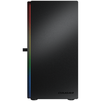 COUGAR Purity RGB (Black), Mini Tower, 1x 120 ARGB Fans, RGB Button, 3mm Tempered Glass, Mini ITX / Micro ATX, USB 3.0 x 2, USB 2.0 x 1, Mic x 1 / Audio x 1