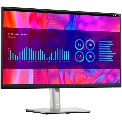 Dell Monitor LED P2423DE, 23.8", QHD (2560 x 1440), 16:9 60Hz, IPS AG, ComfortView Plus, Mercury Free, 300 cd/m2, 1000:1, 178/178, 8ms/5ms, HDMI, 2xDP, USB-C hub, Height, Pivot, Swivel, Tilt adjustable, 3Y